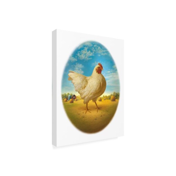 Dan Craig 'Smaller Promo Chicken - Egg' Canvas Art,18x24